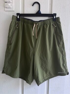 Patagonia Olive Green Drawstring Shorts